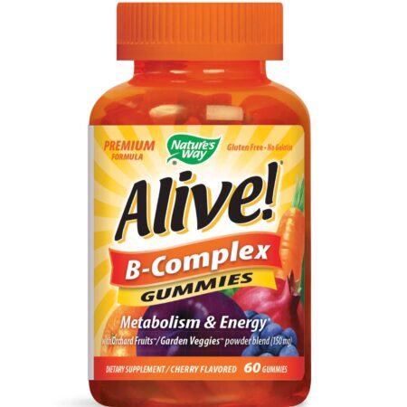 Nature's Way, Alive! Gomas com Vitaminas do Complexo B - 60 Gomas