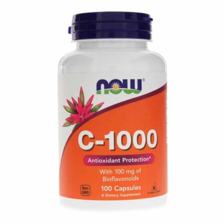 C-1000 Com 100 mg de Bioflavonóides Now Foods 100 Cápsulas