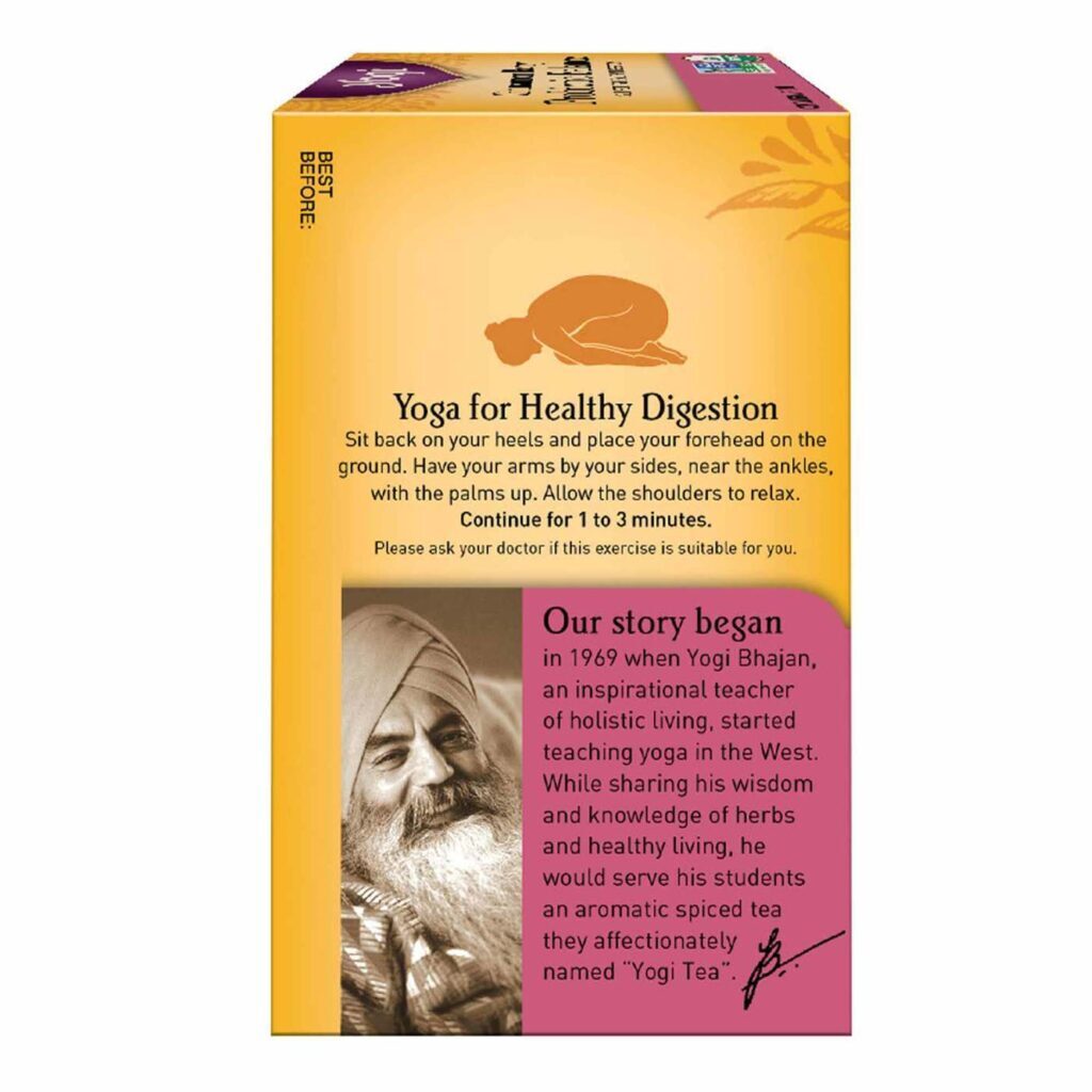 Yogi Tea Orgânico Equilíbrio Probiótico Especiarias Canela - 16 Saquinhos de Chá - Imagem 3