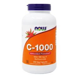 C-1000 Now Foods 250 Cápsulas com 100mg Bioflavonóides: Imunidade e Saúde Antioxidante no Brasil