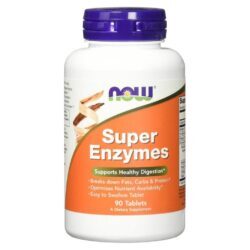 Now Foods Super Enzimas Digestivas - 90 Comprimidos para Saúde Intestinal
