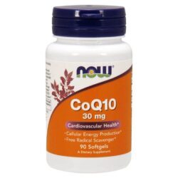 CoQ10 30 mg Now Foods 90 Cápsulas em Gel - Energia e Antioxidante
