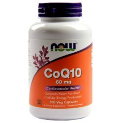 Now Foods CoQ10 60 mg - 180 Cápsulas Vegetarianas: Energia e Saúde Cardíaca