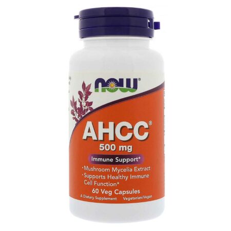 Now Foods, AHCC® 500 mg - 60 Cápsulas Vegetarianas