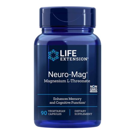 Neuro-Mag Magnédio L-Treonato Life Extension 90 Cápsulas Vegetarianas