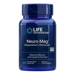 Neuro-Mag Magnésio L-Treonato Life Extension 90 Cápsulas Vegetarianas: Melhora Cognitiva e Suporte Neurológico