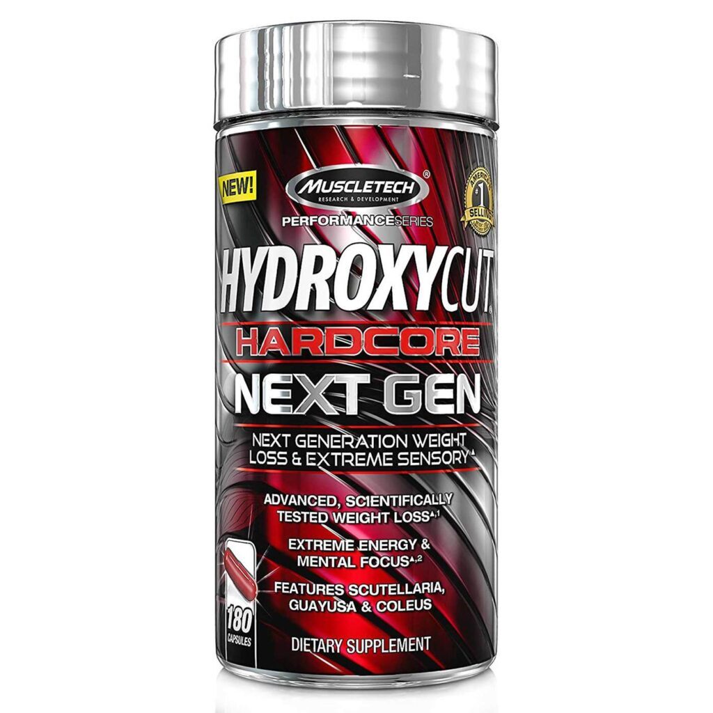 Hydroxycut Hardcore Next Gen MuscleTech 180 Cápsulas: Potencialize Seu Treino