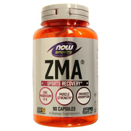 ZMA Com Zinco, Magnésio e Vitamina B-6 Now Foods 90 Cápsulas