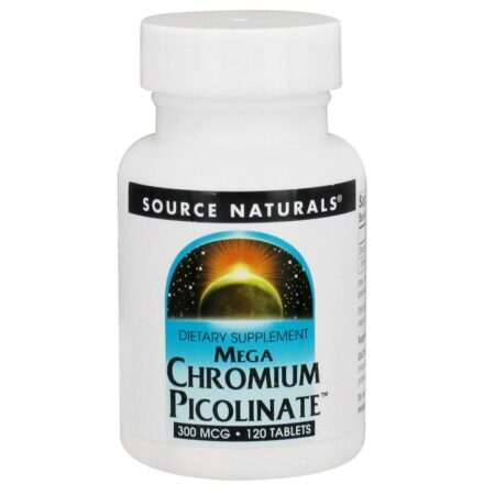 Source Naturals Mega Picolinato de Cromo 300mcg: Controle do Açúcar e Metabolismo no Brasil — foto 1
