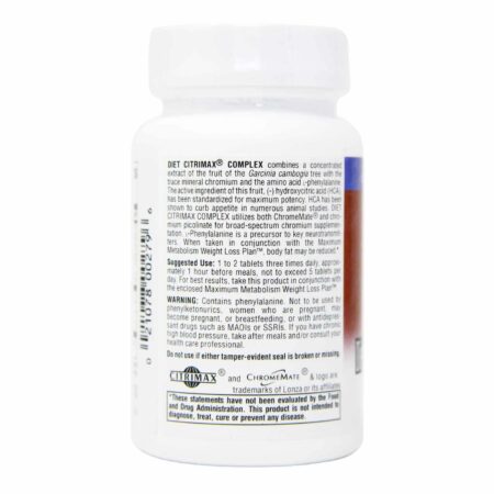 Source Naturals, Complexo Diet CitriMax® - 60 Tabletes - Image 3