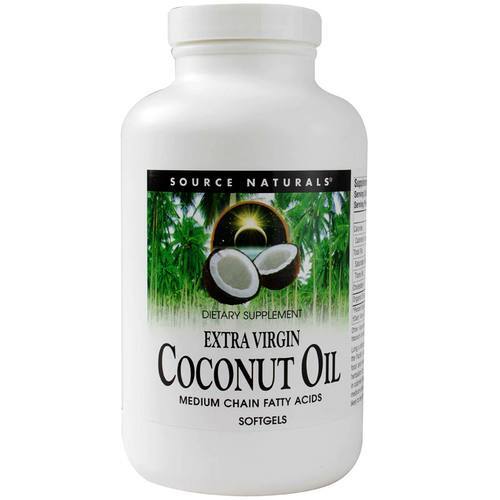Source Naturals Óleo de Coco Extra Virgem 240 Cápsulas Gel: Energia e Saúde Natural