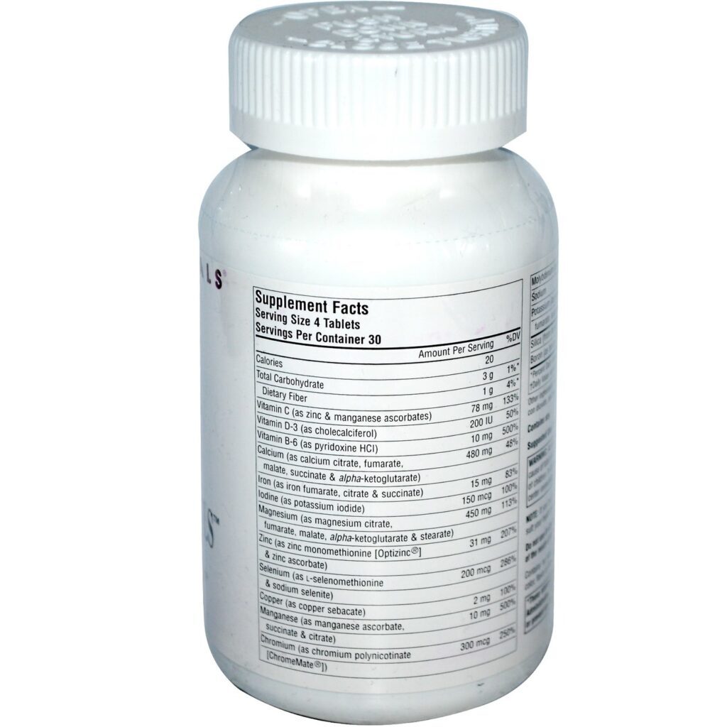 Source Naturals Vida Minerais 120 Tabletes: Vitalidade e Bem-Estar Essencial no Brasil - Imagem 2