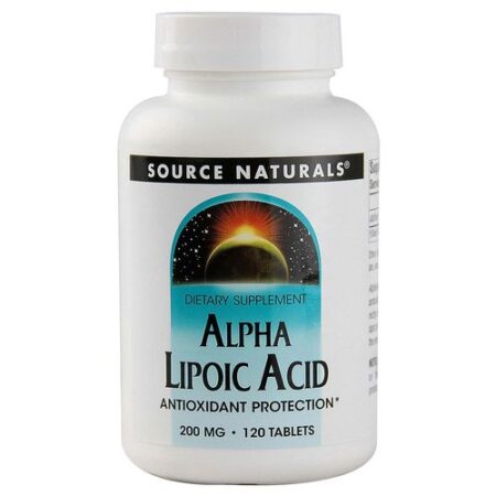 Source Naturals, Ácido alfa-lipóico 200 mg -120 Tabletes