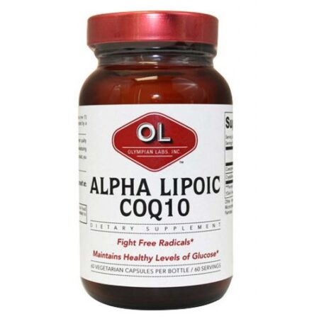 Olympian Labs, Alfa Lipóico Coenzima Q10 200mg - 60 Cápsulas Vegetarianas