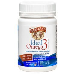 Barlean's Organic Oil Ômega 3 Ideal Sabor Laranja - 60 Cápsulas