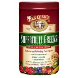 Barlean's Orgânico Óleo Superfruit Verde Morango Kiwi 270ml - Superalimento Rico em Nutrientes
