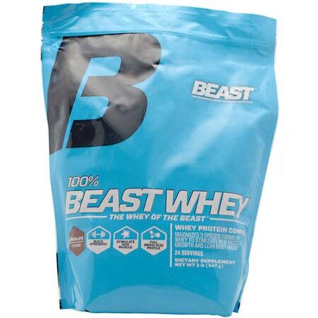 Beast Sports Nutrition, 100% Beast Whey, Sabor Chocolate - 907 g (2 lbs)