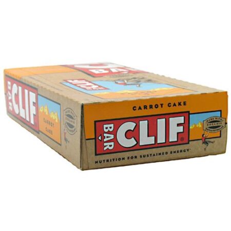 Clif Bar, Barras de Energia, Sabor Bolo de Cenoura - 12 Barras