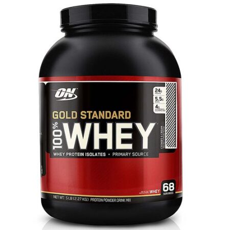 100% Whey Proteína Gold Standard Optimum Nutrition Biscoitos N Cream 5 lbs/ 2.341 gr