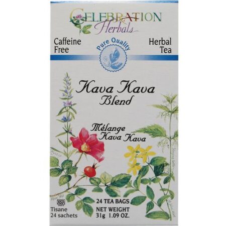 Celebration Herbals, Chá de Mistura de Kava Kava - 24 Saquinhos de Chá