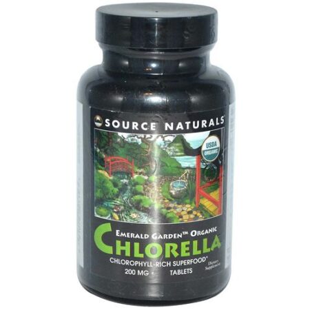 Source Naturals, Emerald Garden™ - 100% Chlorella Orgânico - 300 Capsulas