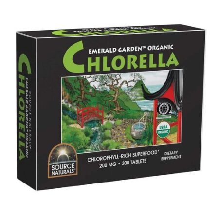 Source Naturals, Emerald Garden™ Chlorella 100% Orgânica 200 mg - 300 Tabletes