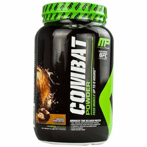 Combat Powder MusclePharm Chocolate Peanut Butter 2 lbs - Proteína Premium para Massa Muscular