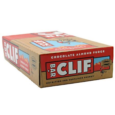 Clif Bar, Barras Energéticas - Fudge de Chocolate com Amêndoa - 12 Barras