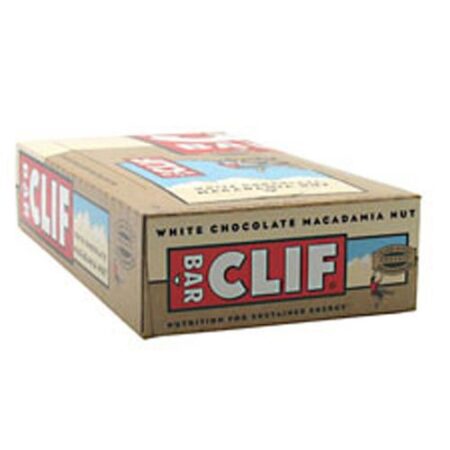 Clif Bar, Barras Energéticas de Chocolate Branco e Macadâmia - 12 Barras