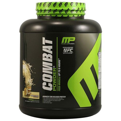 Musclepharm Proteína Combate Powder Cookies & Cream 1,8kg - Pura Energia e Recuperação
