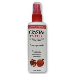 Crystal Essence Desodorante Spray Mineral Corporal Romã 118ml - Proteção Natural Duradoura
