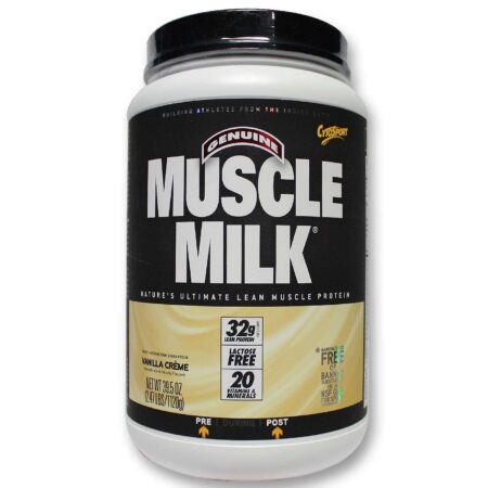 CytoSport, Mix de Proteínas Muscle Milk®, Creme de Baunilha - 2.47 lbs/ 1120 g