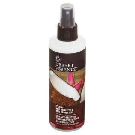 Desert Essence, Spray Defrizante e Protetor Térmico Capilar de Coco - 251 ml (8,5 fl oz)