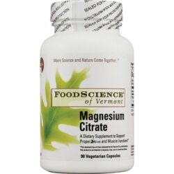 Citrato de Magnésio FoodScience of Vermont 140mg 90 Cápsulas - Saúde e Bem-Estar