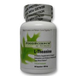 L-Theanine Food Science of Vermont 60 Cápsulas: Relaxamento e Foco Natural
