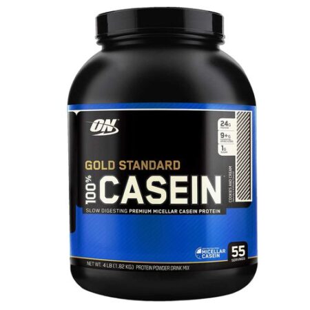 100% Caseína Gold Standard Optimum Nutrition Biscoitos N Cream 4 lbs/ 1.8 gr