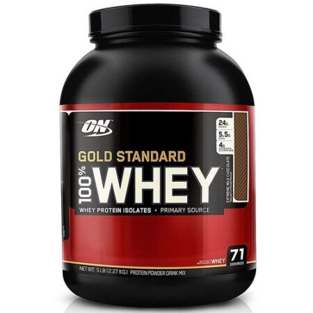 100% Whey Proteína Gold Standard Optimum Nutrition Extreme Milk Chocolate 5 lbs/ 2.341 gr