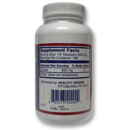 Healthy Origins Inositol Pó 4 oz - Image 3