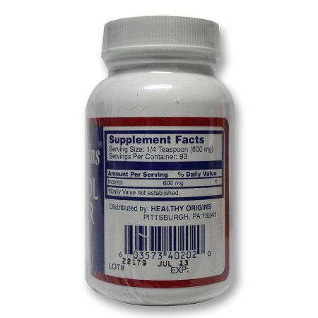 Healthy Origins Inositol pó 2 oz - Image 2