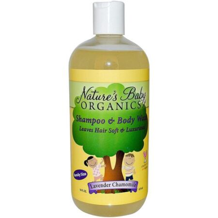 Nature's Baby Organics, Shampoo e Lavagem Corporal - 16 fl oz (aprox. 473mL)