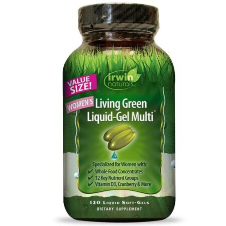 Irwin Naturals, Living Green Miultivitamínico Feminino - 120 Cápsulas Liqui-Gel