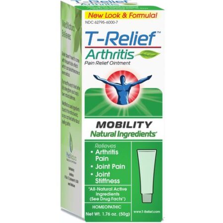 MediNatura, T-Relief™ Pomada Para Dores Nas Articulações e Rigidez - 50 g (1,76 oz)