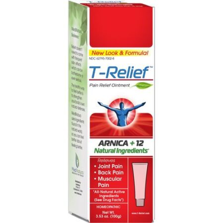 MediNatura, T-Relief™ Pomada Para Alívio da Dor - 100 g (3,53 oz)