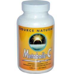 Source Naturals Metabolic-C 1000 mg - Vitamina C de Alta Potência com 100 Tabletes