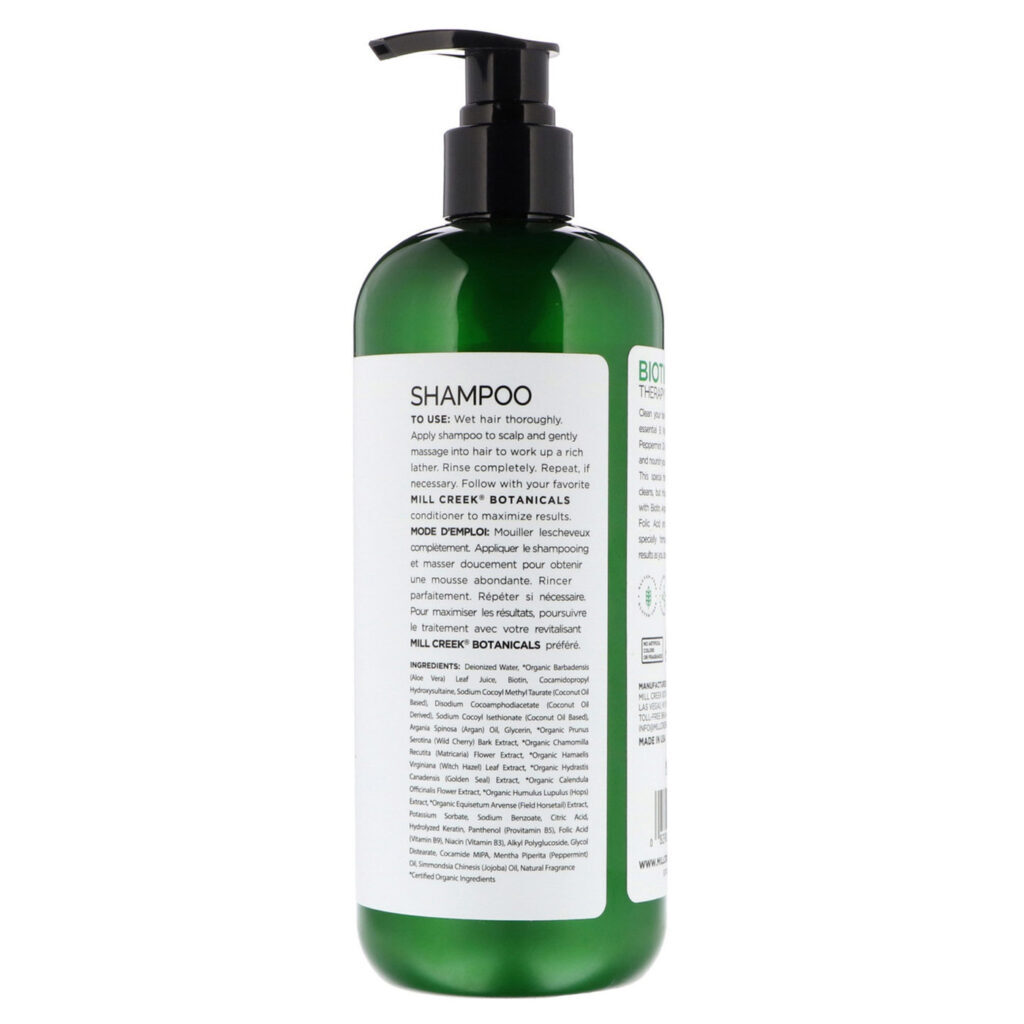 Mill Creek Shampoo de Biotina - Fortalecimento Capilar 414 ml - Imagem 2