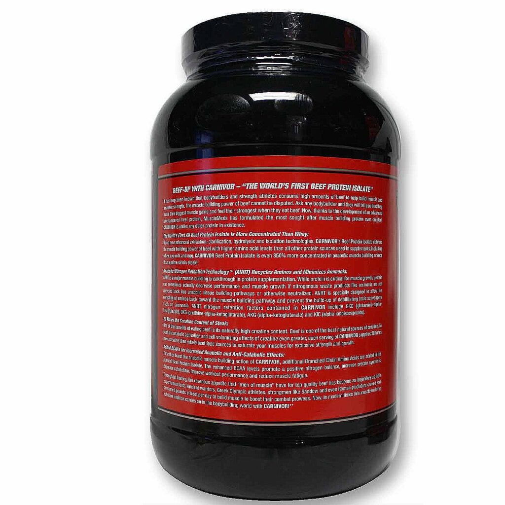 Carnivor MuscleMeds Sabor Cereja Baunilha 980g - Proteína Isolada da Carne - Imagem 3