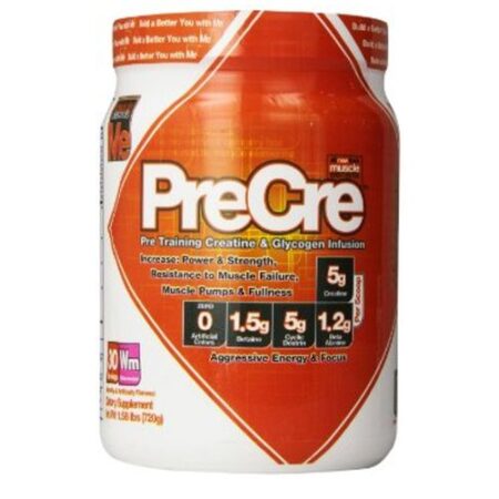 Muscle Elements, PreCre™ Pre-Treino Com Infusão de Creatina e Glicogênio, Sabor Melancia - 30 Porções (1.58 lbs)