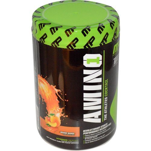 MusclePharm Amino 1, Sabor Manga Laranja - 32 Porções Essenciais para o Desempenho