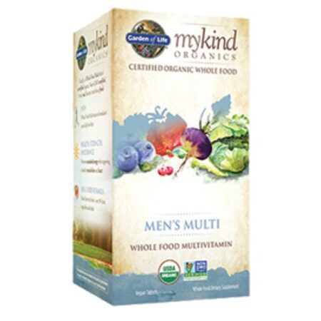 Garden of Life, mykind Orgânicos® Multivitamínico Masculino - 60 Tabletes