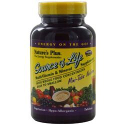 Nature's Plus Source of Life® 5000 Multivitamínico Sem Ferro - 90 Mini-Tabletes